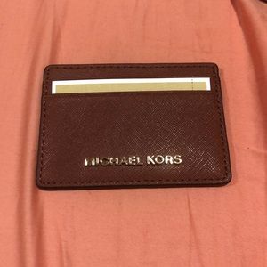 Michael Kors Card Holder in Brick